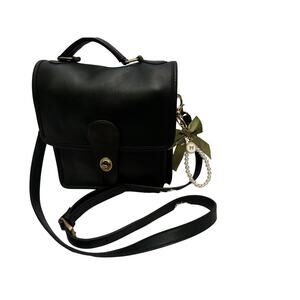 Vintage 1980s Coach Green Bag USA Made Crossbody